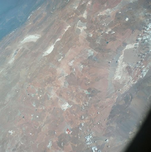 Northwestern Argentina as seen from the Apollo 7 spacecraft