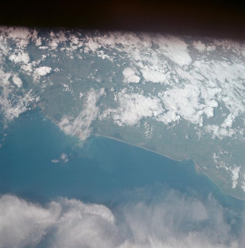 Pacific coast southwestern Mexico as seen from the Apollo 7 spacecraft