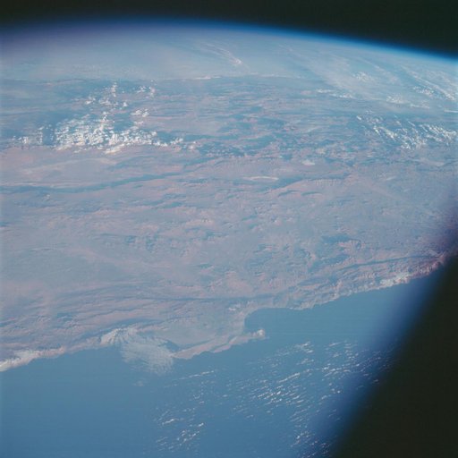 South America as seen from the Apollo 7 spacecraft
