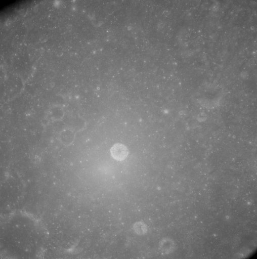 View of lunar surface taken from Apollo 8 spacecraft