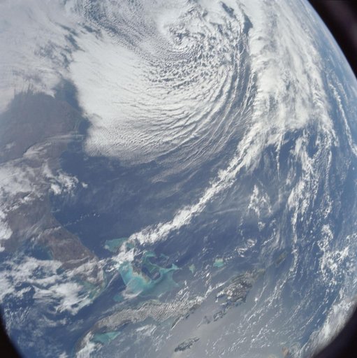 Southeastern United States and Caribbean Sea from Apollo 8 spacecraft
