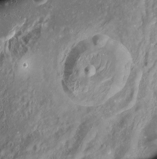 Near vertical view of lunar farside taken from Apollo 8 spacecraft