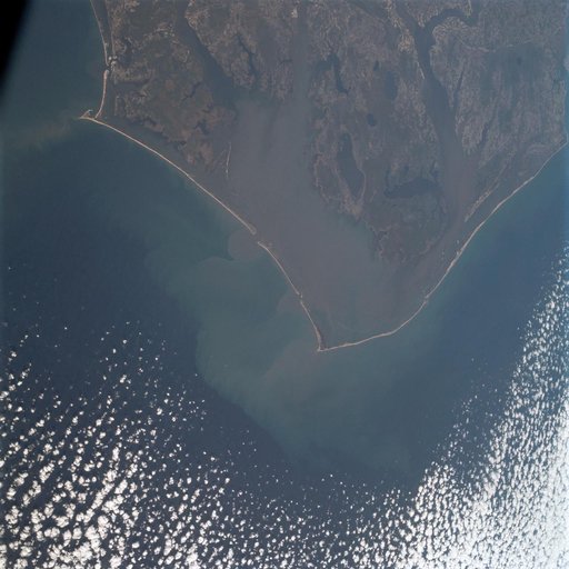 Cape Hatteras, North Carolina area as seen from Apollo 9