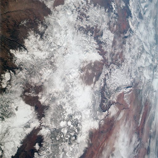 Grand Canyon in Colorado Plateau in Arizona as seen from Apollo 9