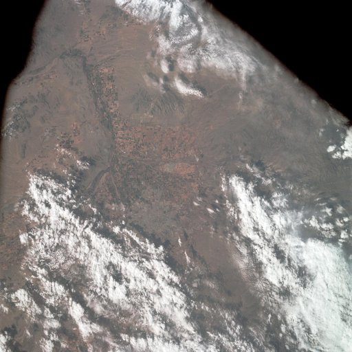 Near vertical view of Phoenix, Arizona as seen from Apollo 9