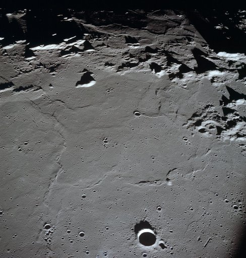 Apollo 10 view across Apollo Landing Site 3 in the Central Bay