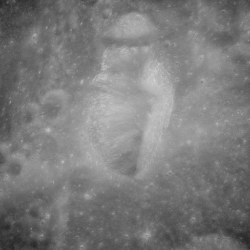 Apollo 11 oblique view of lunar farside