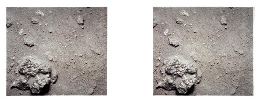 Apollo 12 stereo view of lunar surface