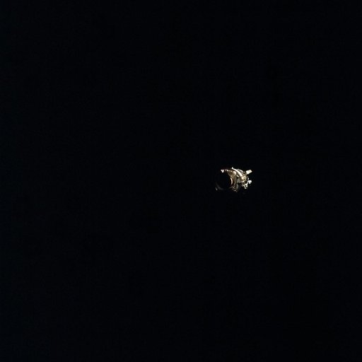 View of damaged Apollo 13 Service Module from the Lunar/Command Modules