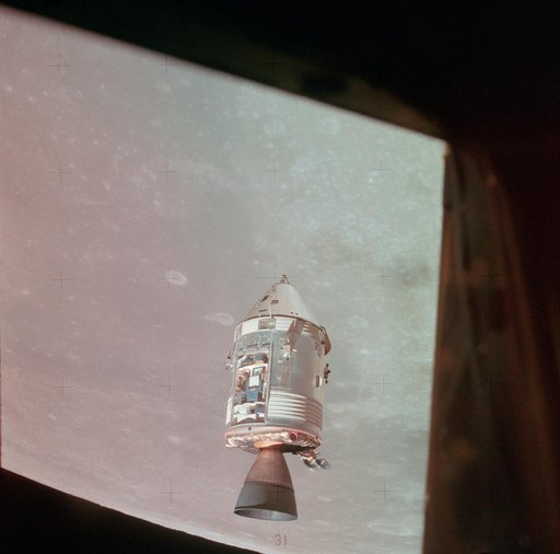 Apollo 15 Mission image - Scientific Instrument Module (SIM) bay on the Commander Service Module (CSM)