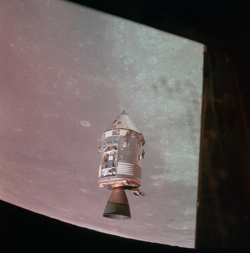 Apollo 15 Mission image - Scientific Instrument Module (SIM) bay on the Commander Service Module (CSM)
