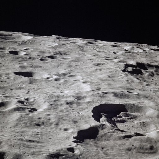 Apollo 16 Mission image - View of the Van Gent and Nagaoka Craters