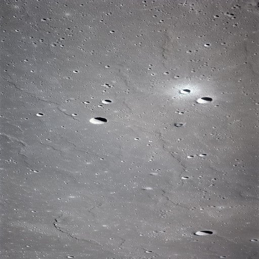 Oblique view of lunar nearside photographed from Apollo 16 spacecraft
