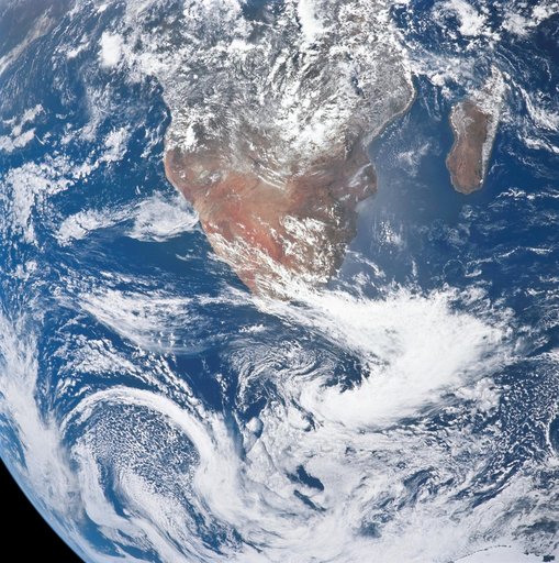 View of Africa and Madagascar from the Apollo 17 spacecraft