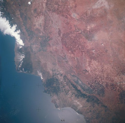 View of portion of Mediterranean Coast of Turkey and Syria