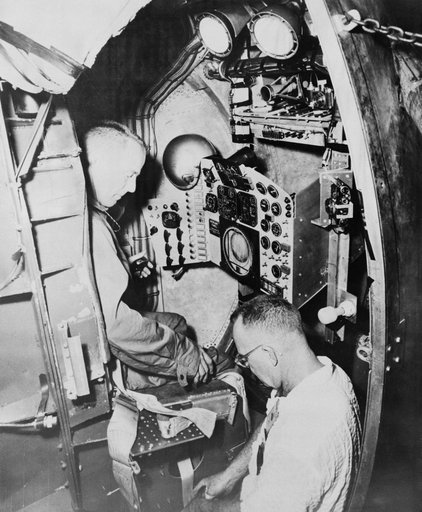 Astronaut Scott Carpenter during centrifuge training