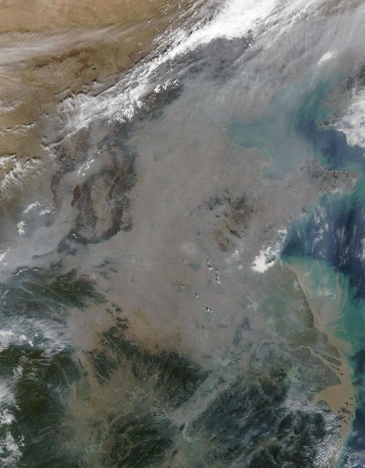 Haze over eastern China
