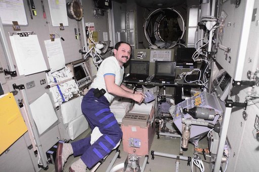 Usachev in Service Module