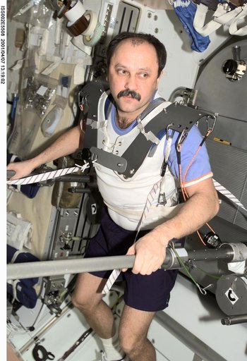 Usachev with IRED hardware in Node 1/Unity module