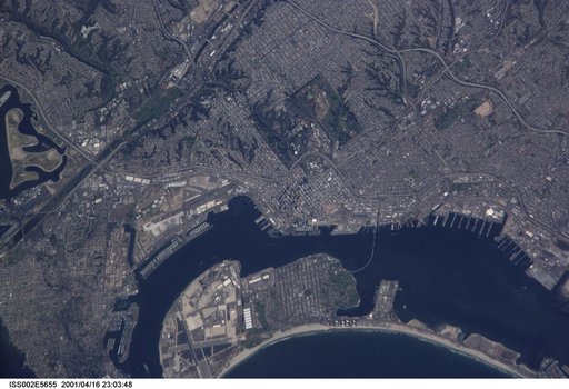 San Diego, California as seen by Expedition Two crew