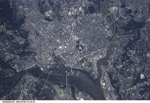 Washington, D.C. taken by the Expedition Two crew