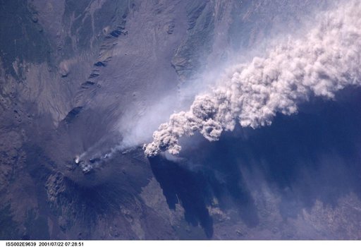 Mt. Etna taken by the Expedition Two crew