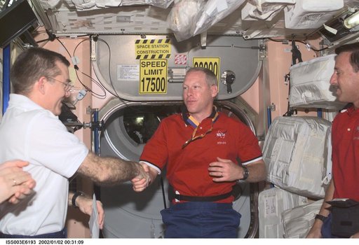 Forrester is presented with a medal by Voss and Horowitz in Node 1