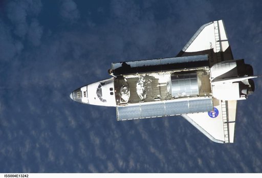 Endeavour on approach to ISS for mission STS-111 UF2 / Expedition Four