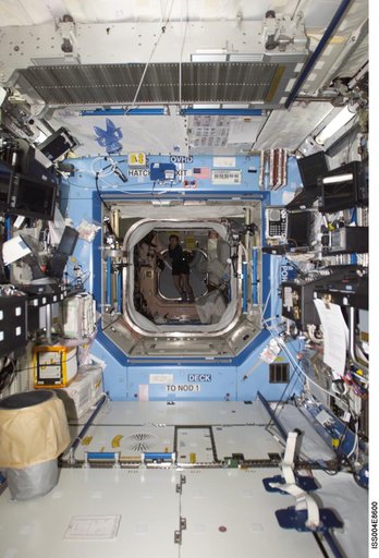 Interior view of the U.S. Laboratory taken during Expedition Four
