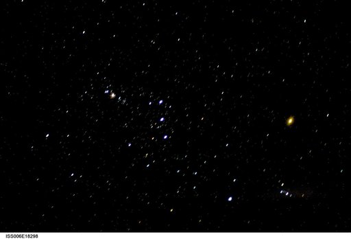 View of the stars taken during Expedition Six