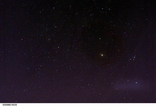 View of the stars taken during Expedition Six