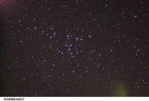 View of stars taken during Expedition Six