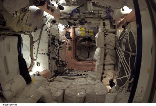 CDR Yuri Malenchenko flying through Node 1/Unity