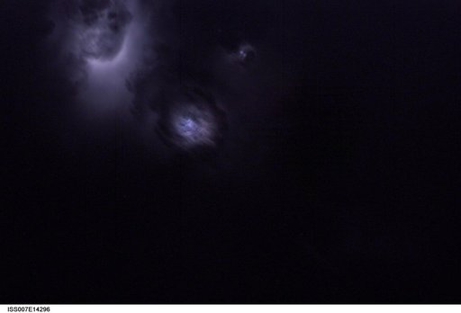 Dark Earth observations taken by the Expedition Seven crew