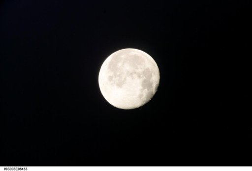 View of the Full Moon taken during Expedition 8