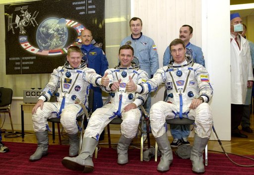 Expedition One crew with backup crewmembers