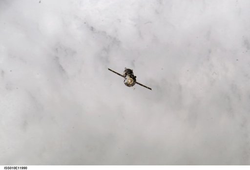 Progress 15 supply vehicle departs from the ISS