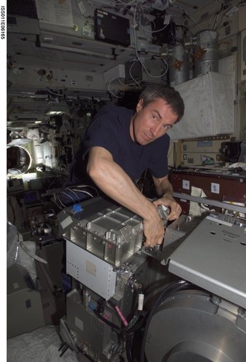 Krikalev during TVIS IFM