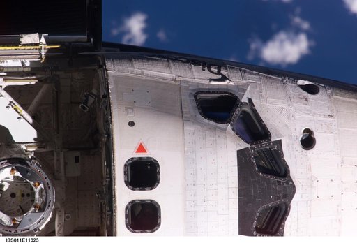 Mapping sequence performed during the STS-114 R-Bar Pitch Maneuver.
