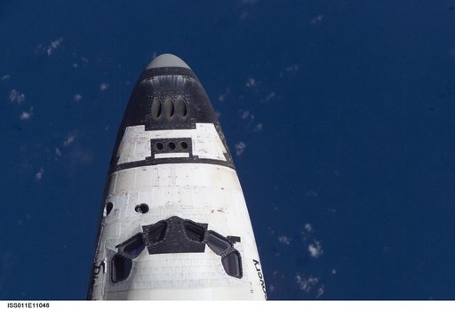Mapping sequence performed during the STS-114 R-Bar Pitch Maneuver.
