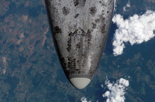 Mapping sequence performed during the STS-114 R-Bar Pitch Maneuver.