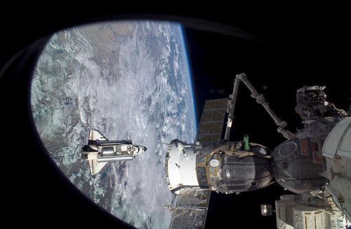 STS-114 Discovery's approach for docking