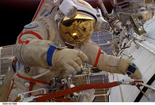 Phillips during EVA