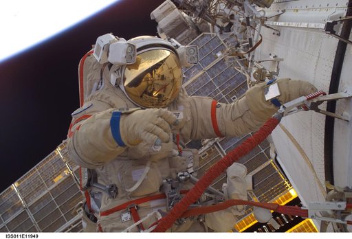 Phillips during EVA