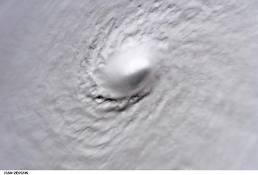 Crew Earth Observations of Hurricane Wilma taken during Expedition 12