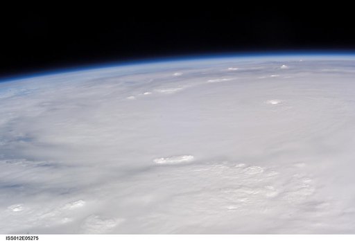 Crew Earth Observations of Hurricane Wilma taken during Expedition 12