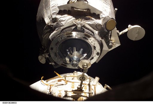Progress 20P undocks from the ISS during Expedition 13