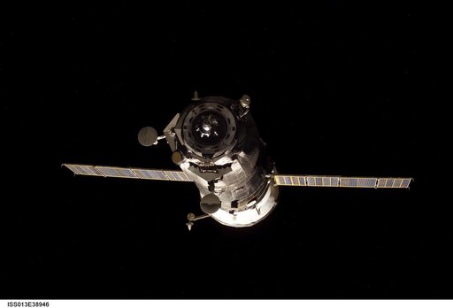 Progress 20P after undocking from the ISS during Expedition 13