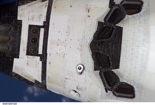 Mapping sequence performed during the STS-121 R-Bar Pitch Maneuver