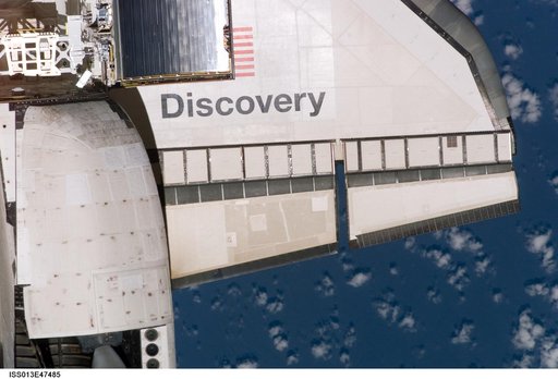 Mapping sequence performed during the STS-121 R-Bar Pitch Maneuver